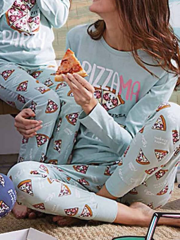Muydemi pigiama donna pigiama pizza 201265